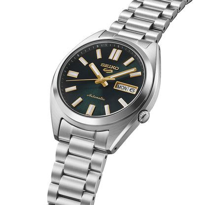 Seiko 5 Sports Snxs Vintage Gold Collection  In Green Tie - Green - SRPL57K1