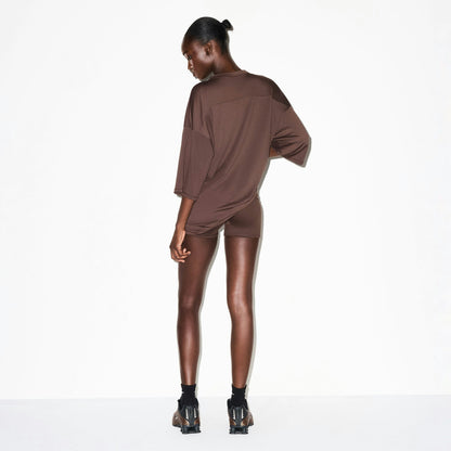 Skims Nikeskims Airy V-Neck Oversized Top Dark Sepia