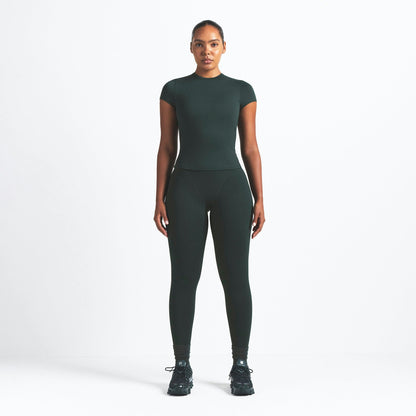 Skims Nikeskims Matte Padded Baby Tee Dark Teal