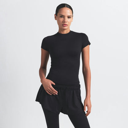 Skims Nikeskims Matte Padded Baby Tee Obsidian