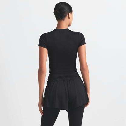 Skims Nikeskims Matte Padded Baby Tee Obsidian