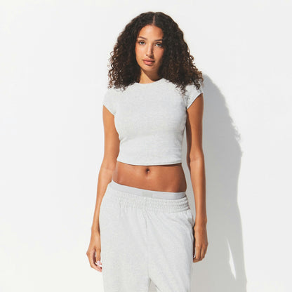 DROP NEEDLE POINTELLE BABY TEE