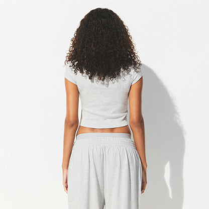 DROP NEEDLE POINTELLE BABY TEE