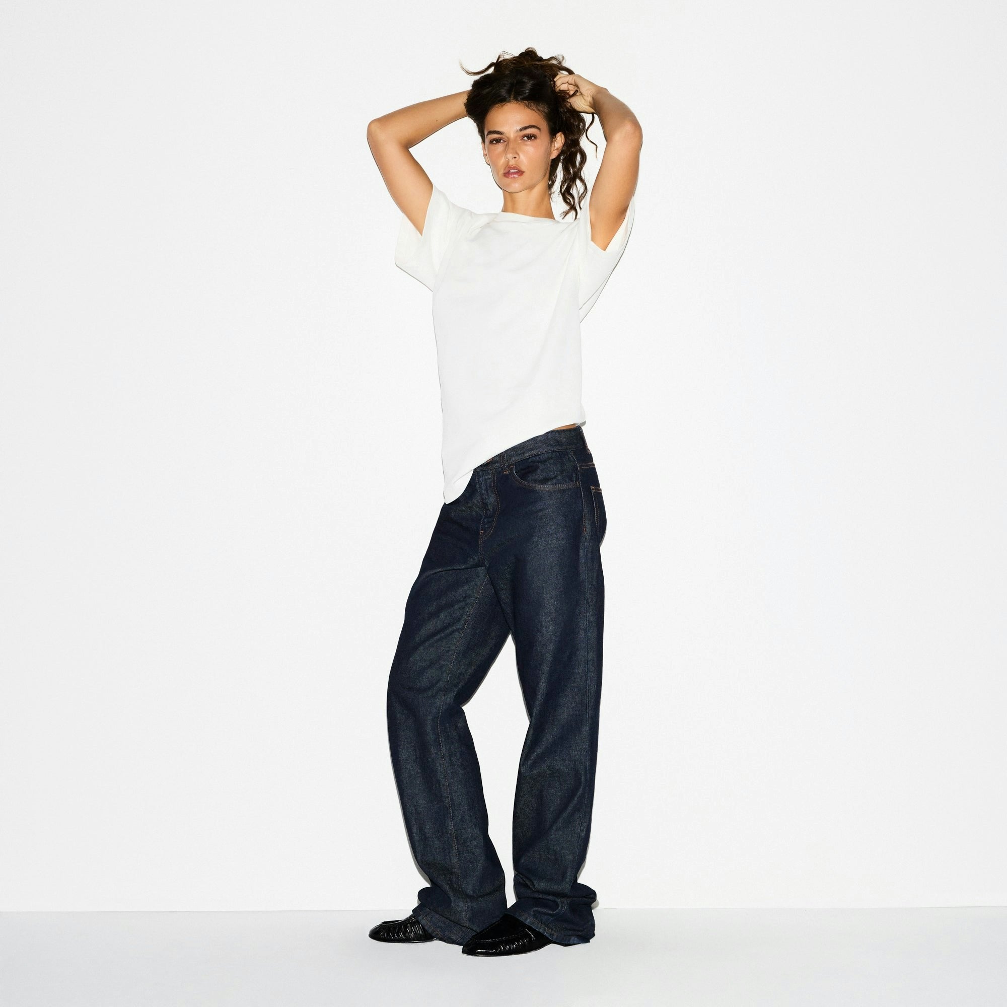 Skims Heavy Cotton Oversized T-Shirt Marble