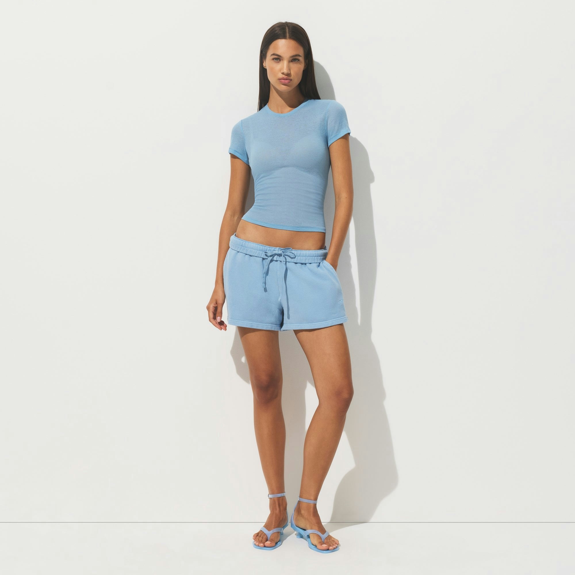 SHEER RIB T-SHIRT