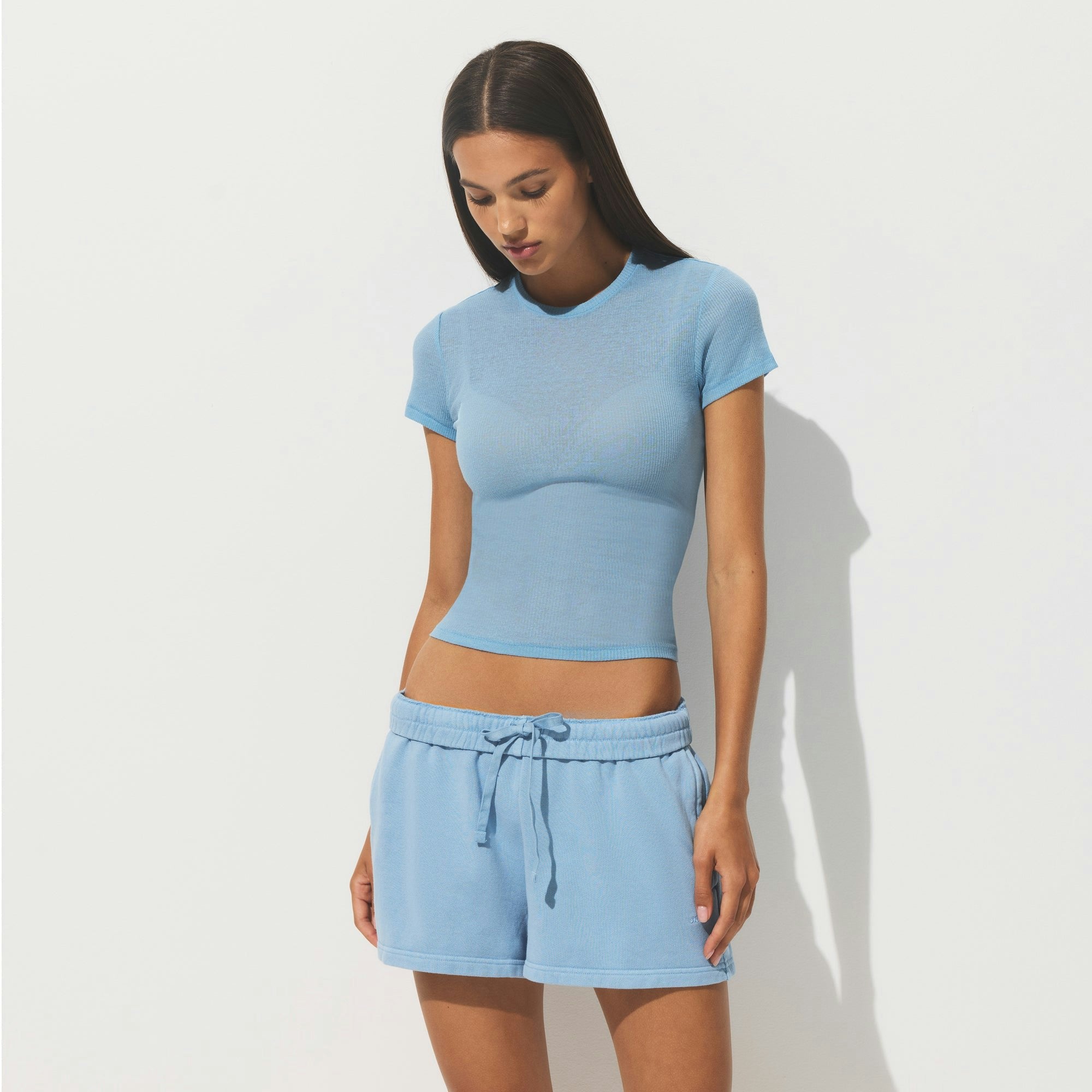 SHEER RIB T-SHIRT