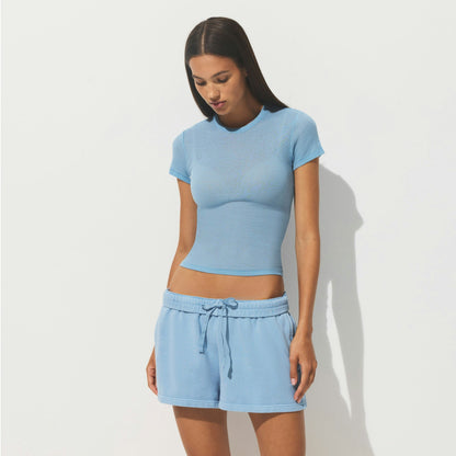 SHEER RIB T-SHIRT