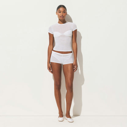 SHEER RIB T-SHIRT