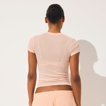 SHEER RIB T-SHIRT