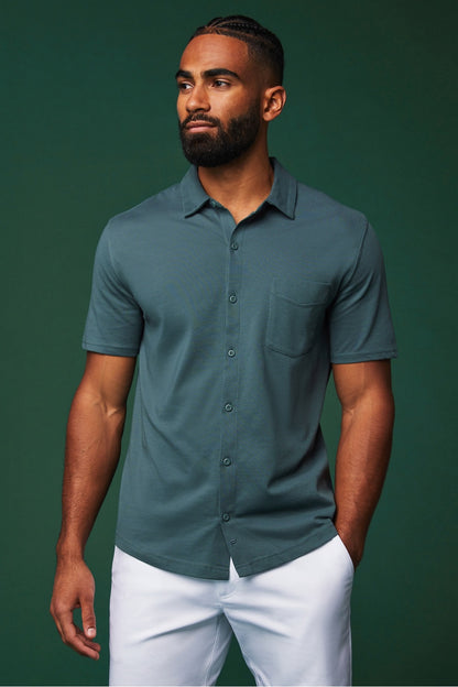 Fabletics The Dash Short Sleeve Button Up