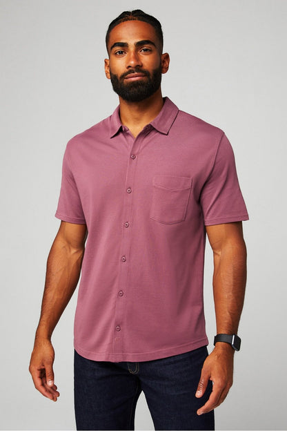 Fabletics The Dash Short Sleeve Button Up