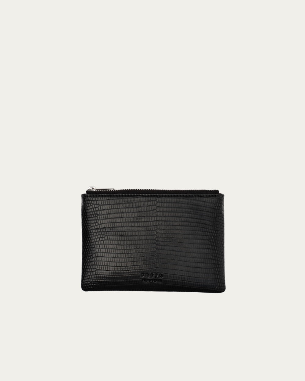 Freja Zip Pouch 8 Black Lizard