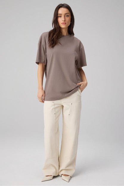 Fabletics 100% Cotton Boyfriend Short-Sleeve Tee