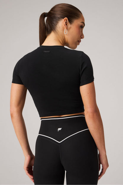 Fabletics Classic Cotton Cropped Baby Tee