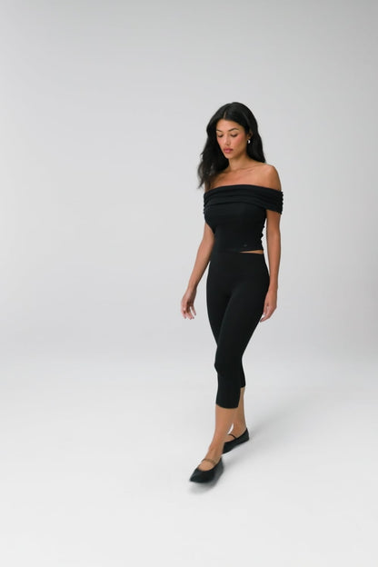 Fabletics Classic Cotton Off-Shoulder Top
