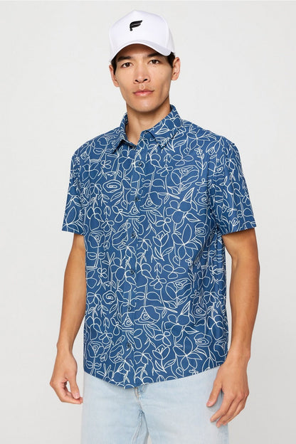 Fabletics The Don Short Sleeve Button Up