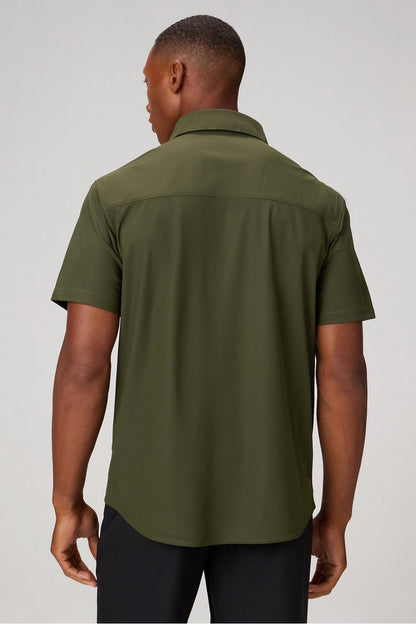 Fabletics The Don Short Sleeve Button Up