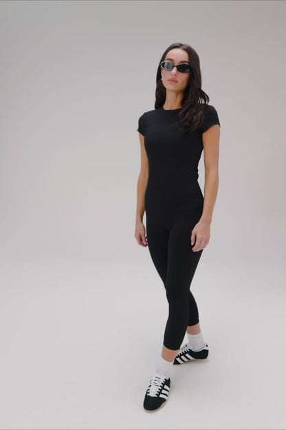 Fabletics Modal Rib Short-Sleeve Top