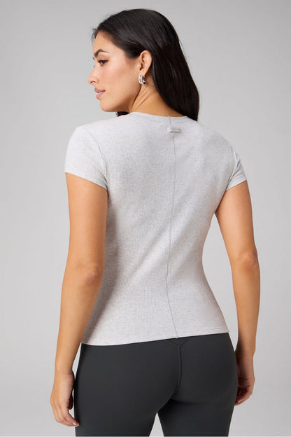 Fabletics Modal Rib Short-Sleeve Top
