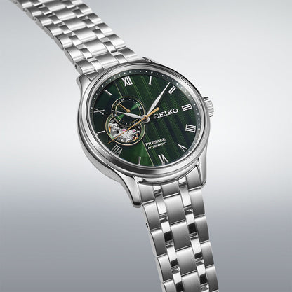 Seiko Presage Japanese Zen Gardens In Fern Green - Green - SSA463J1