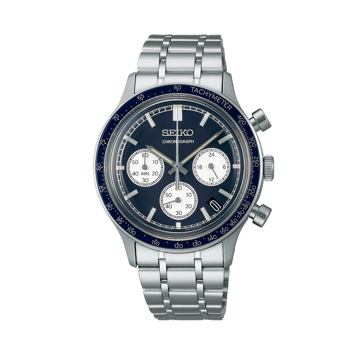 Seiko MenS Quartz Chronograph Watch In Blue - Blue - SSB477P1