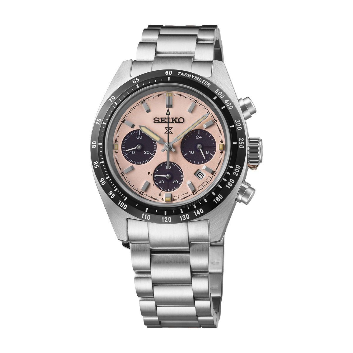 Seiko Prospex Speedtimer In Pale Pink - Pink - SSC963P1