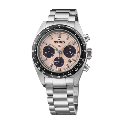Seiko Prospex Speedtimer In Pale Pink - Pink - SSC963P1