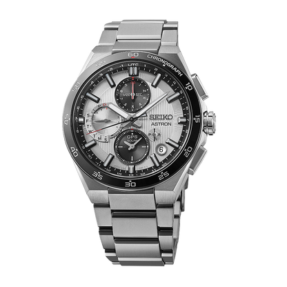 Seiko Astron Silvery Night 5X Gps Solar Chronograph - Silver - SSH153J1
