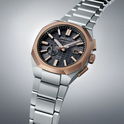 Seiko Astron Gps Solar Rose Gold Crystal Box - Grey - SSJ014J1
