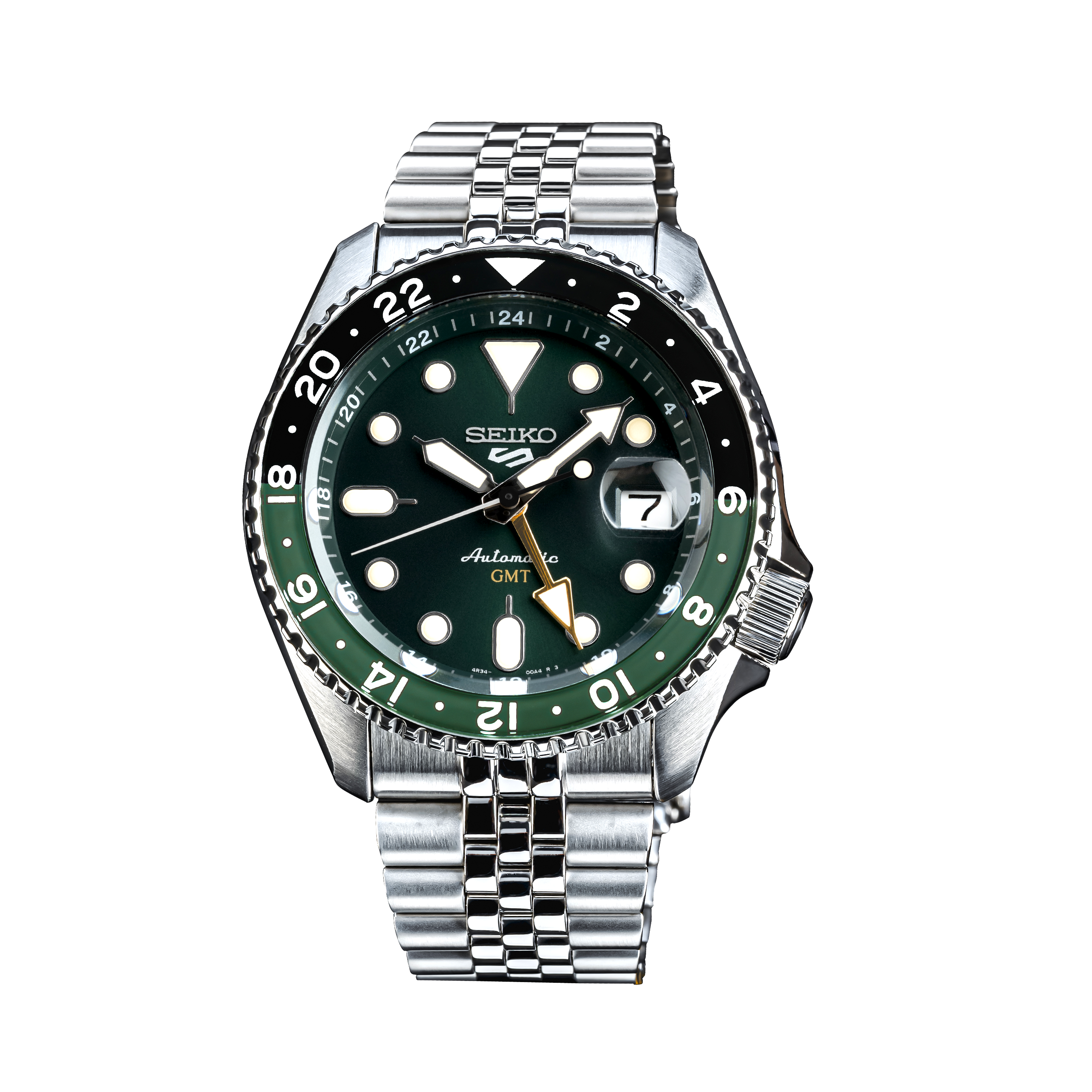 Seiko 5 Sports Skx Gmt Bi-Colour Green