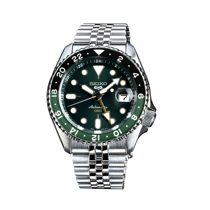 Seiko 5 Sports Skx Gmt Bi-Colour Green