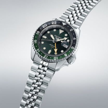 Seiko 5 Sports Skx Gmt Bi-Colour Green - Green - SSK035K1