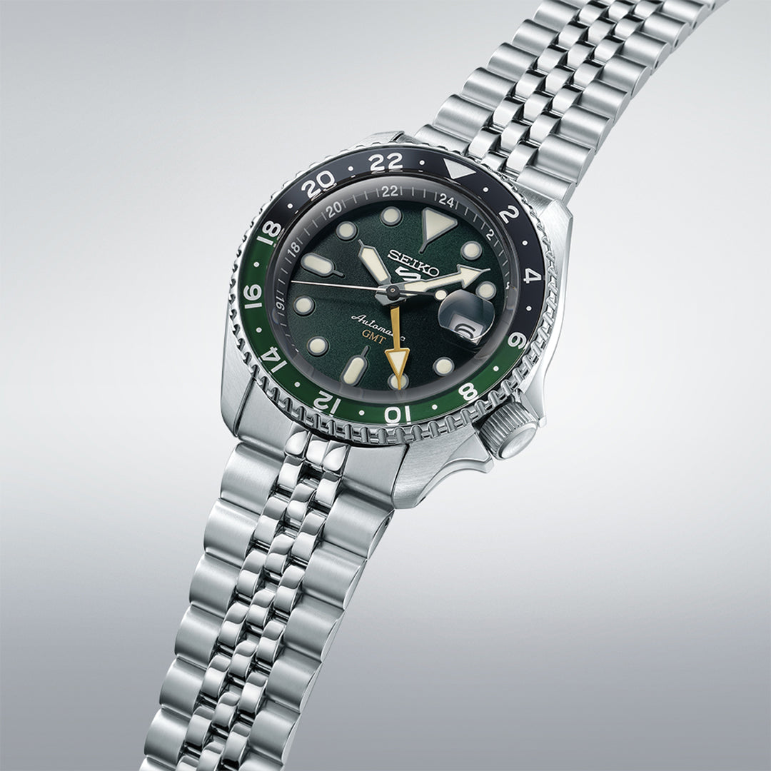 Seiko 5 Sports Skx Gmt Bi-Colour Green