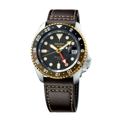 Seiko 5 Sports Skx Gmt In Mocha - Black - SSK036K1
