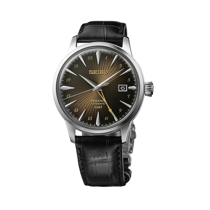 Seiko Presage Cocktail Time Gmt - Brown - SSK039J1
