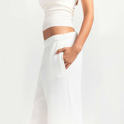 Skims Cotton Fleece Classic Straight Leg Pant Marble