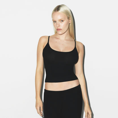 Skims Soft Lounge Tank Sleep Set Onyx