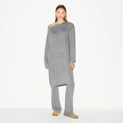 LIGHTWEIGHT MODAL LONG SLEEVE TUNIC