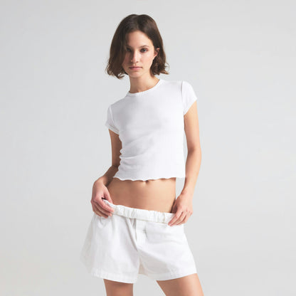 DROP NEEDLE POINTELLE BABY TEE