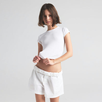 DROP NEEDLE POINTELLE BABY TEE