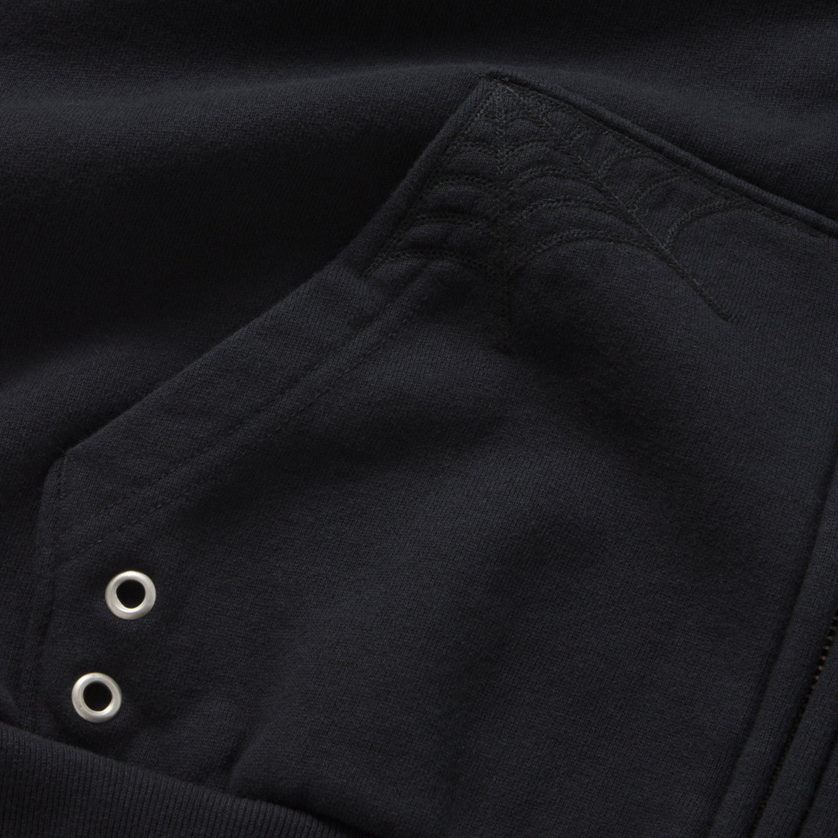Sp5der Overprint ZIP Hoodie