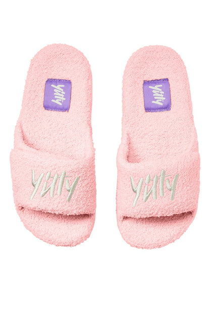 Fabletics Pet Me Adjustable Velcro Platform Slides