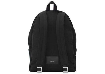 saint laurent city backpack black/white 