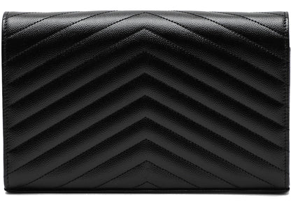 Saint Laurent Envelope Wallet Strap Black