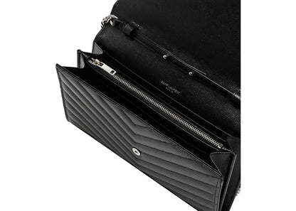 Saint Laurent Envelope Wallet Strap Black