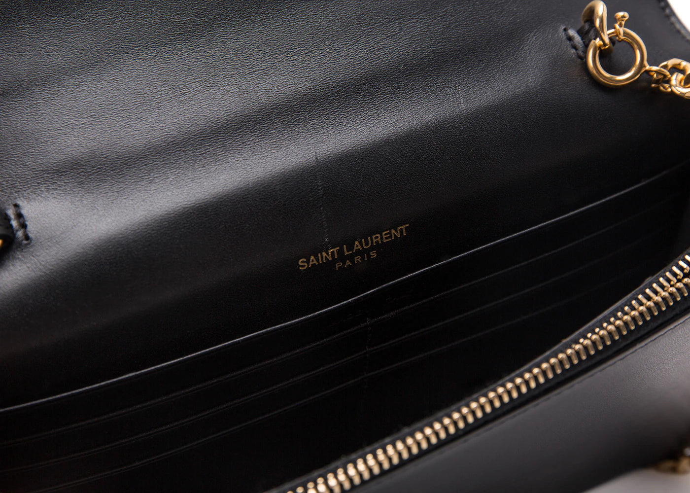 Saint Laurent Kate Wallet On Chain Tassel Black