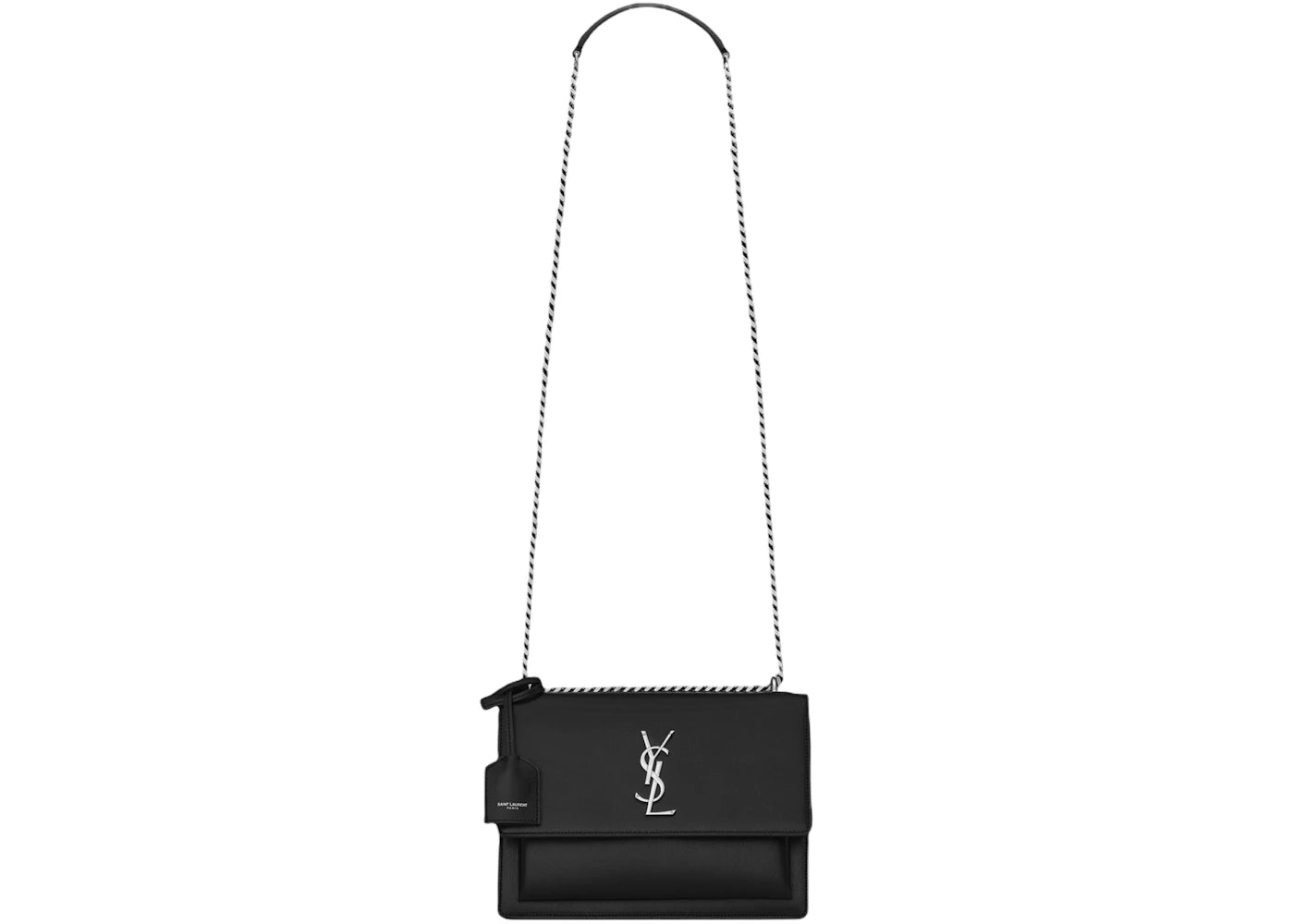 Saint Laurent Sunset Crossbody Bag Medium Black