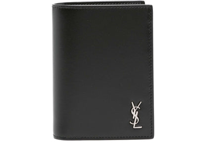 saint laurent tin mo wallet black