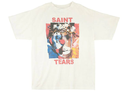 saint mxxxxxx x denim tears clown t-shirt white
