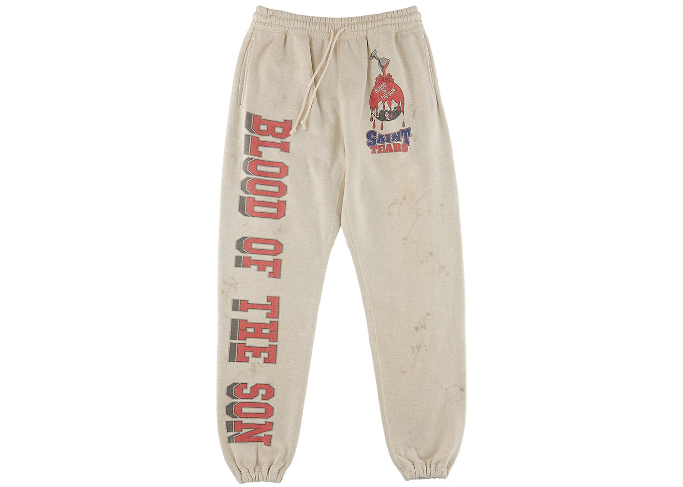 saint mxxxxxx x denim tears holy grail sweatpants vintage grey